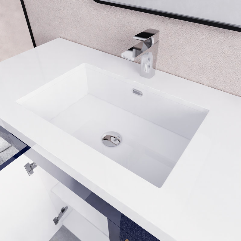 Orren Ellis Irline 84'' Freestanding Double Bathroom Vanity with